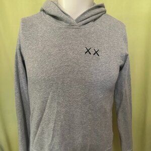Kaws Sesame Street Uniqlo UT Men's Gray Hoodie Sweater Size XS Extra Small
